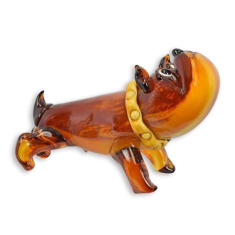 Buldog englez-figurina din sticla Murano