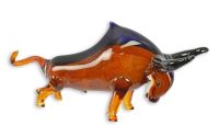 Taur-figurina decorativa din sticla Murano