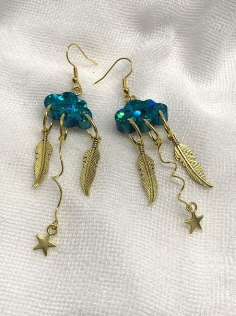 Cercei handmade din rasina