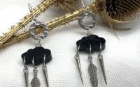 Cercei handmade din rasina 01329