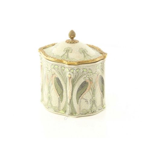 Bomboniera Art Nouveau din portelan Craquele