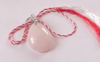 Pandantiv cuart roz - martisor
