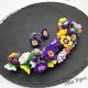 Set bijuterii handmade - flori multicolore colier 