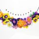 Set bijuterii handmade - flori multicolore colier 