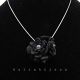 Set bijuterii cu flori negre cod1380
