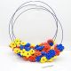Colier handmade statement - Tricolorul Romaniei c