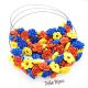 Colier handmade statement - Tricolorul Romaniei c