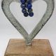 Cercei hipoalergenici cu pietre  Lapis lazuli 4cm