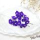 Cercei Handmade unicat cu flori mov cod1383