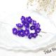 Cercei Handmade unicat cu flori mov cod1383