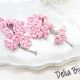 Cercei Handmade unicat cu flori roz cod1385