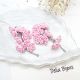 Cercei Handmade unicat cu flori roz cod1385