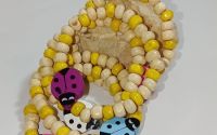  Martisor Copii Margele Galbene de lemn