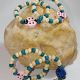  Martisor Copii  Margele Turcoaz de lemn
