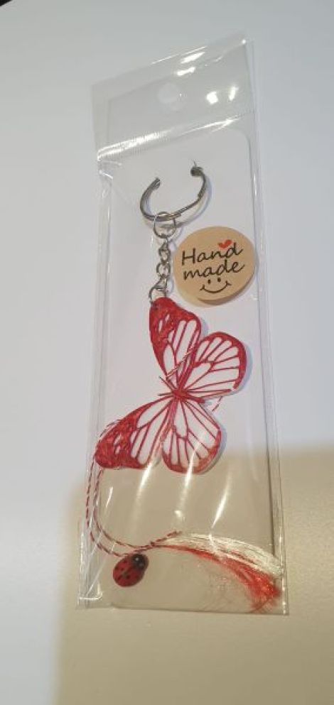 Breloc Fluture - Martisor Handmade