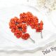 Cercei Handmade unicat cu flori rosii cod1386