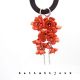 Cercei Handmade unicat cu flori rosii cod1386