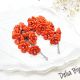 Cercei Handmade unicat cu flori rosii cod1386