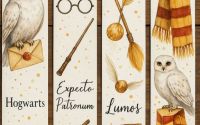 Set 4 semne de carte Harry Potter 