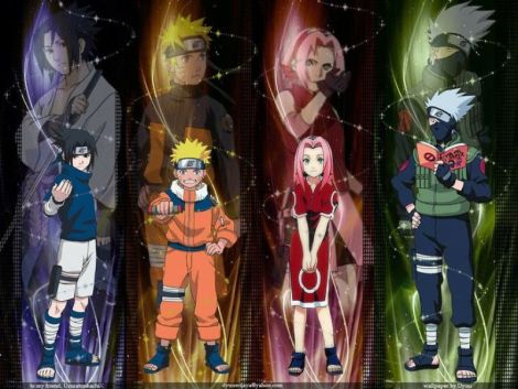 Set 8 semne de carte Naruto 