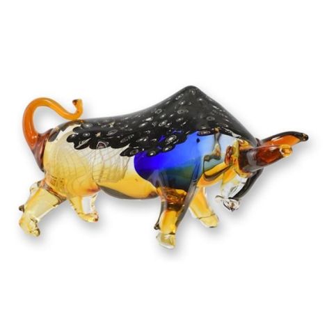 Taur-figurina din sticla Murano