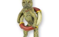 Caine salvamar-statueta vieneza din bronz