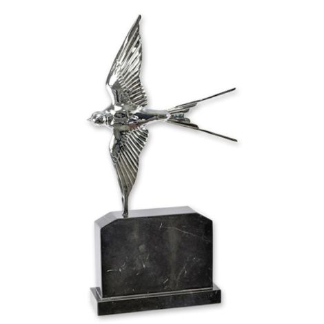 Randunica in zbor-statueta din bronz