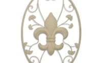 Decoratiune de perete din metal cu un crin