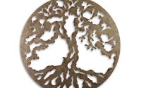 Decoratiune de perete din metal cu copac