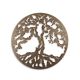 Decoratiune de perete din metal cu copac