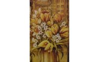 Decoratiune din metal pentru perete cu flori