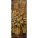 Decoratiune din metal pentru perete cu flori