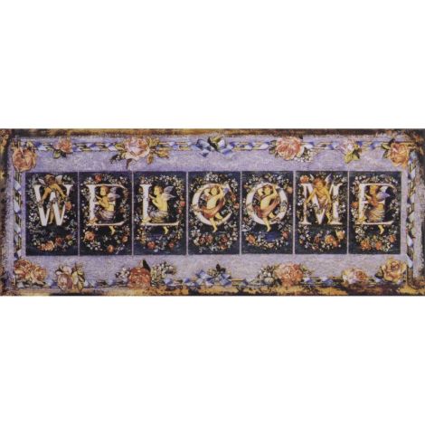 Decoratiune din metal Welcome