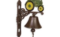 Clopot de usa cu tractor galben cu verde