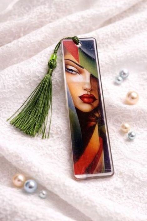 semn de carte handmade din rasina 00993