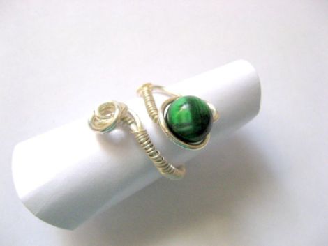 inel ochi de tigru verde