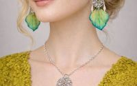 Cercei handmade din lalele naturale  01861