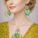 Cercei handmade din lalele naturale  01861