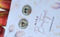 Cercei handmade cu Mickey  Minnie