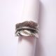inel de cupru cu howlite si goldstone 