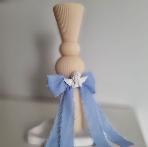 Lumanare clepsidra cu ingeras de ceramica