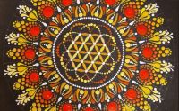 Mandala unicat - "Echilibru" 30x30 cm
