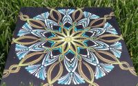 Mandala unicat - "Deep blue" 23x23 cm