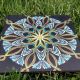 Mandala unicat - "Deep blue" 23x23 cm