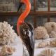 Flamingo rosu-figurina din sticla Murano