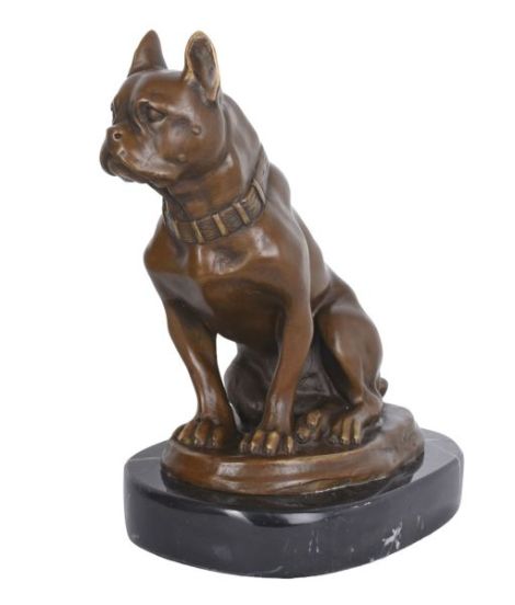 Buldog francez-statueta din bronz