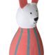 Iepuras de Paste-figurina din materiale reciclate