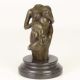 Doua femei-statueta erotica din bronz