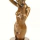 Tors femeie-statueta din bronz cu soclu marmura