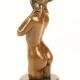 Tors femeie-statueta din bronz cu soclu marmura